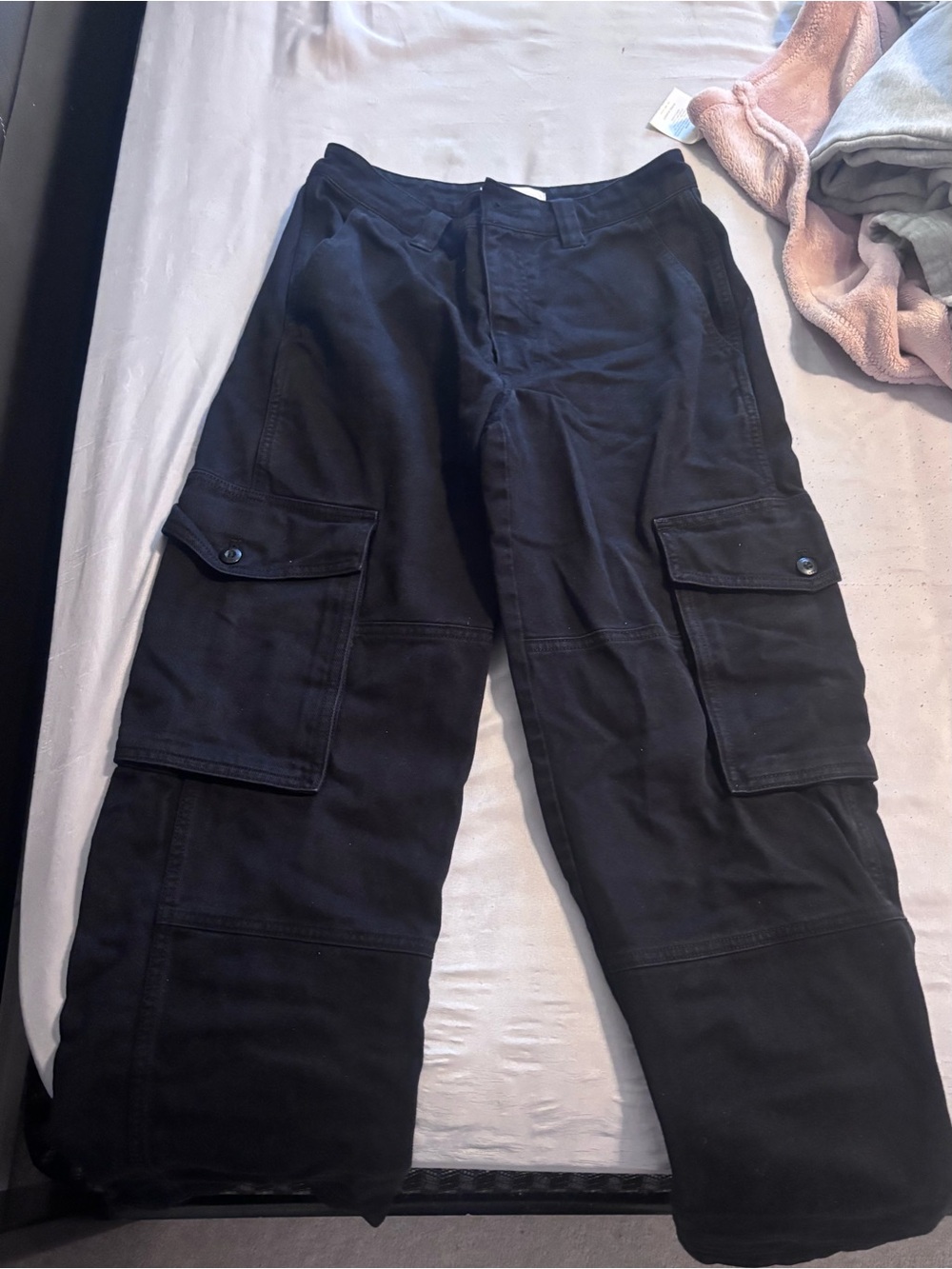 Womens Artizia Chambers Black Cargo Pants - Durable Utility Style
